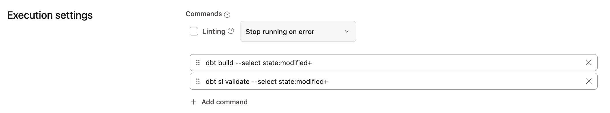 Validate semantic nodes downstream of model changes in your CI job. Validate semantic nodes downstream of model changes in your CI job.